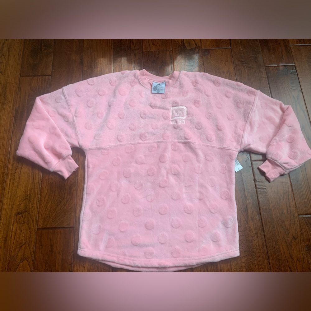 Disney Pink plush spirit jersey nwt